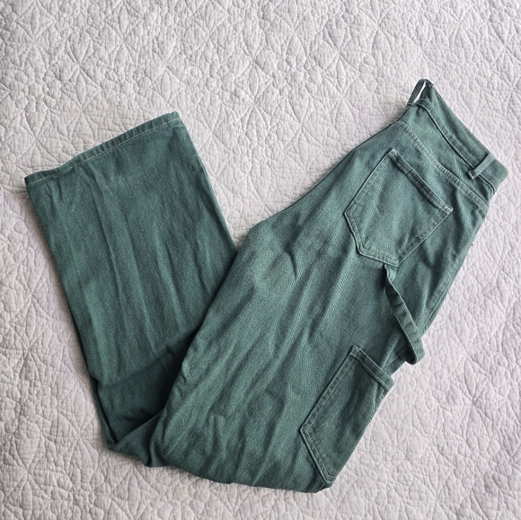 Lioness Princess Poly Miami Vice Wide Leg Cargo Style Pants Green - Picture 3 of 16